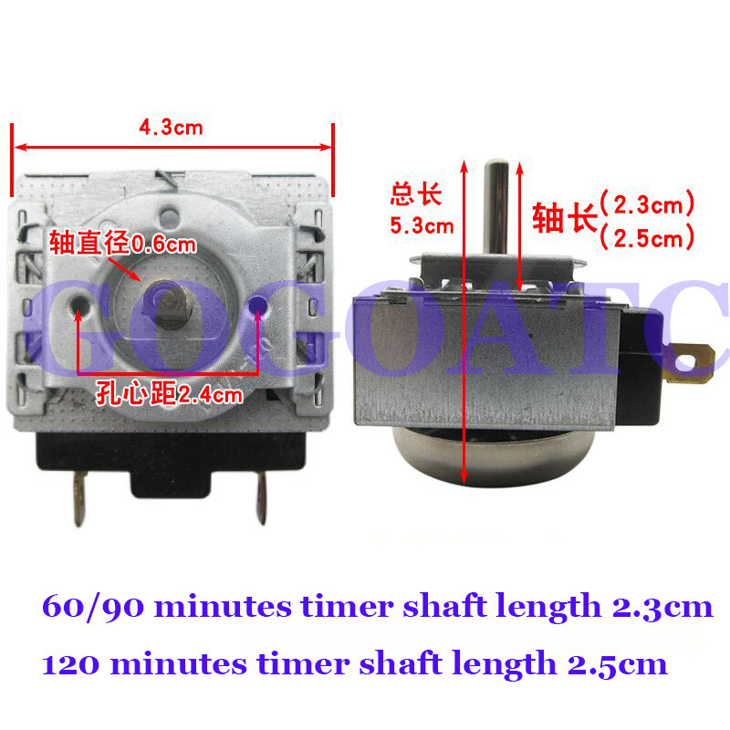 Kellataimeriga, riisi aurutava auto valguslainekapi taimeri lülitiga, 60/90/120 minuti valikunupp