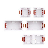 Jim DuDu Trocken Futter Box Für Gips Board/Trockenbau/Plasterboad 46mm Tiefe Wand Schalter Buchse 86mm / 146mm Kaseta