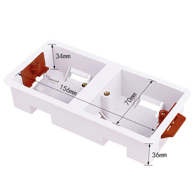 Jim DuDu Trocken Futter Box Für Gips Board/Trockenbau/Plasterboad 46mm Tiefe Wand Schalter Buchse 86mm / 146mm Kaseta