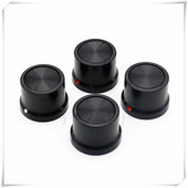 2 gab. Plastmasas Gaismas pārraides kloķa diametrs 25mm Augstums 18mm Potenciometrs Kodētāja kloķis Zobrata formas iekšējais caurums 6mm