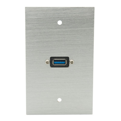 1 Gang US Style aluminijska metalna površina 1 priključak HDMI V2.0 USB 3.0 VGA ženski na ženski zidna ploča