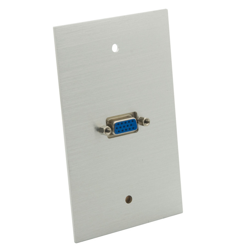 1 Gang US Style aluminijska metalna površina 1 priključak HDMI V2.0 USB 3.0 VGA ženski na ženski zidna ploča