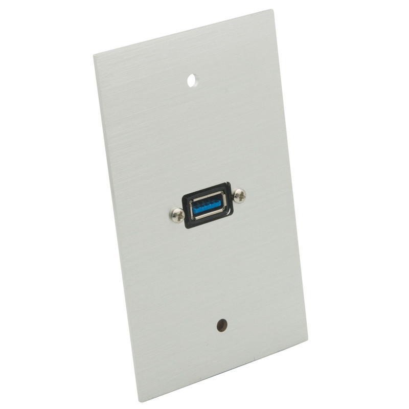 1 Gang US Style aluminijska metalna površina 1 priključak HDMI V2.0 USB 3.0 VGA ženski na ženski zidna ploča