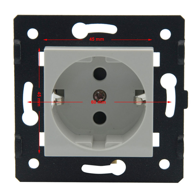 EU standardna utičnica s AC 110~250V 16A zidnom utičnicom