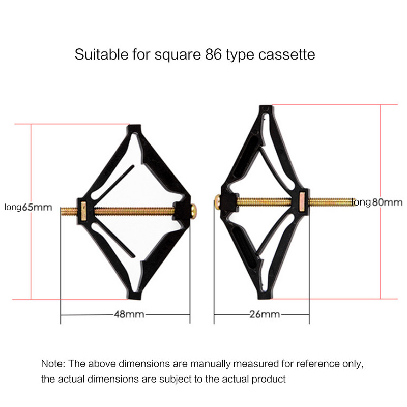 10tk 86 tüüp tume kasti paranduskruvi mangaanterasest pistikupesa vana fikseeritud kassett seina remont Vahetage kasti elektriku tarvikud