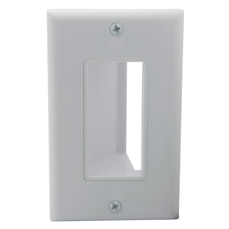 1 2 3 Grupas dekoratīvā stila zemsprieguma multivides kabeļa caurlaide sienas plāksnē