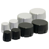 1Gb alumīnija sakausējuma potenciometra kodētāja skaļuma kontroles audio pogas vāciņš 6 mm vārpstas cauruma pogai (rievota vārpsta / D ass)