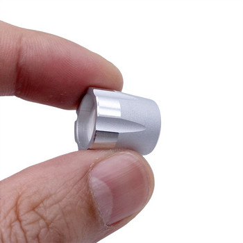 1 БР. Потенциометър от алуминиева сплав Енкодер Капачка за контрол на силата на звука Аудио копче за копче с отвор на 6 мм вал (назъбен вал / D-ос)