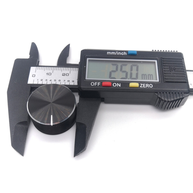 2tk 25x13mm 6mm võlli auk alumiiniumsulamist potentsiomeetri nupp kork kodeerija helitugevuse reguleerimise nupp Audio nupp 30 * 17 mm 25 * 13 mm