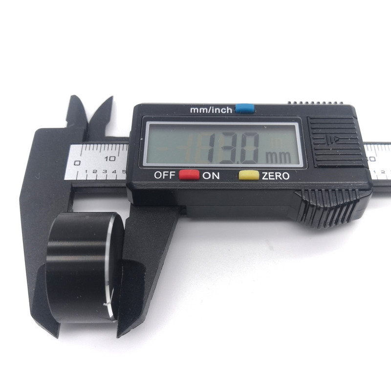 2tk 25x13mm 6mm võlli auk alumiiniumsulamist potentsiomeetri nupp kork kodeerija helitugevuse reguleerimise nupp Audio nupp 30 * 17 mm 25 * 13 mm