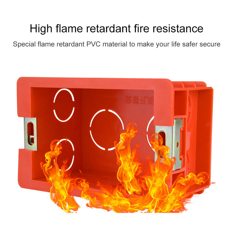 Električna oprema 86 mm Unutarnja montažna kutija 118 mm Vanjska montažna Zidna kutija Za dom inteligentni prekidač osjetljiv na dodir wifi prekidač