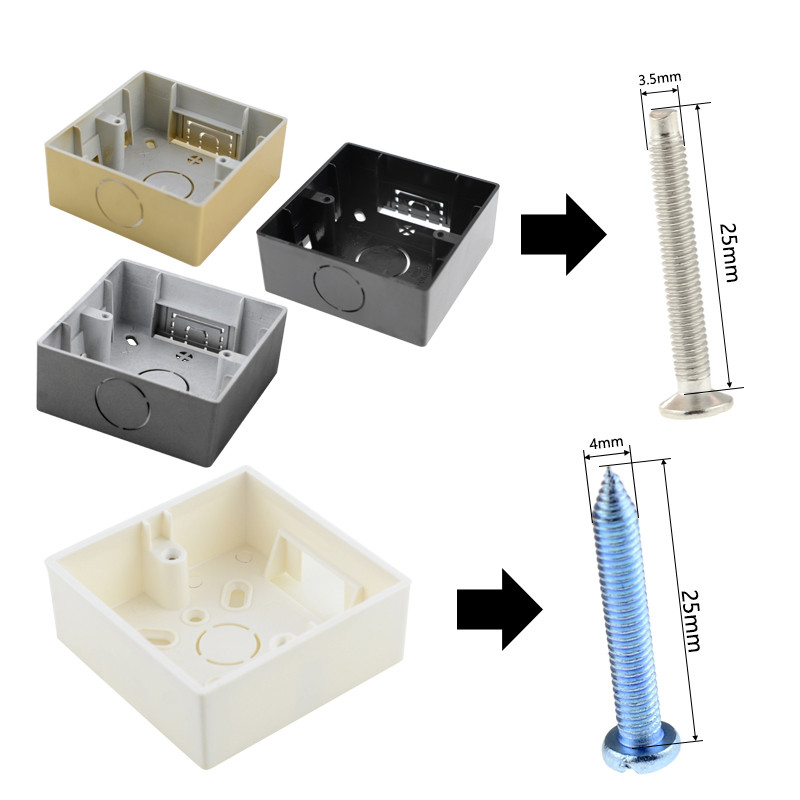 Välisseina ühenduskarp 86 tüüpi väline kinnituskarp, mida kasutatakse seinapinna mis tahes asendis, leegiaeglustav arvuti paigalduskarp