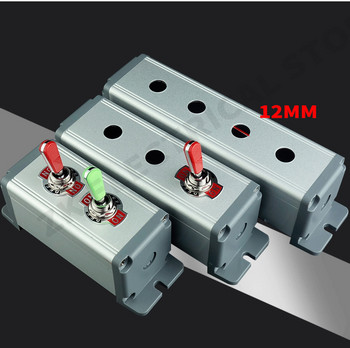 12 мм бутон за превключване на зъбни колела 3 и зъбни колела 2 плюс кутия за монтаж от алуминиева сплав превключвател накланящ се превключвател 250v15a