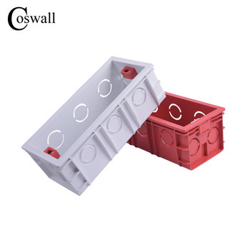 Coswall Super Quality 144mm*67.5mm Вътрешна монтажна кутия Задна касета за 154mm*72mm стенни ключове и контакти
