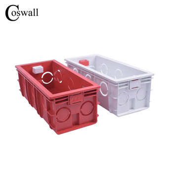 Coswall Super Quality 144mm*67.5mm Вътрешна монтажна кутия Задна касета за 154mm*72mm стенни ключове и контакти