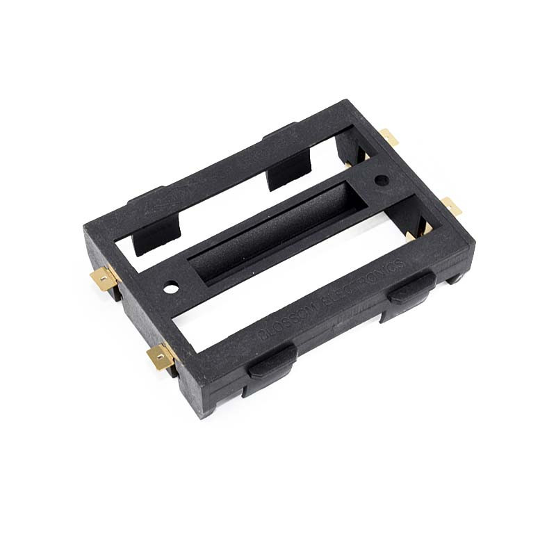 1 vnt 1x 2x 26650 serijos baterijos laikiklio dėklas juodas ABS plastikinis apvalkalas SMT/SMD/PIN baterijos laikiklio dėžutė, skirta grandinės plokštėms pasidaryk pats