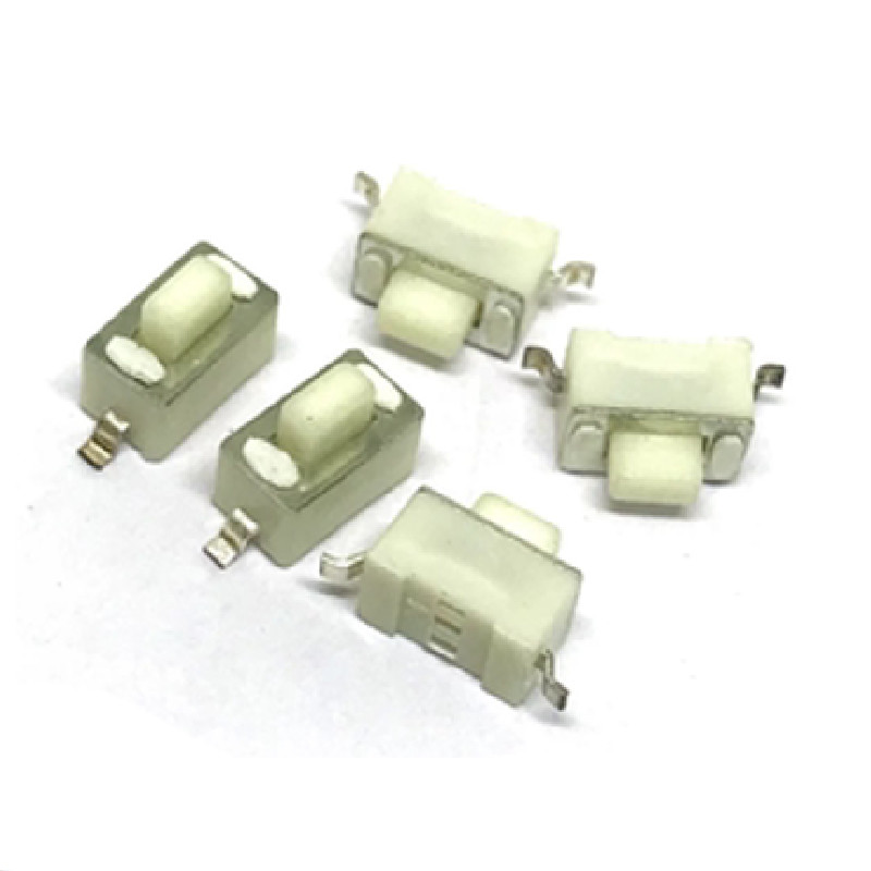 50pcs/lot 3*6*4.3mm Mikro prekidač Bijeli gumb Taktilni takt Push Switch Tipka za resetiranje 2pin SMD 3x6x4.3mm