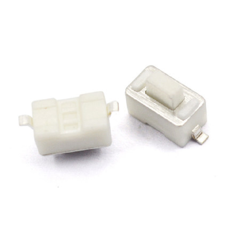 50pcs/lot 3*6*4.3mm Mikro prekidač Bijeli gumb Taktilni takt Push Switch Tipka za resetiranje 2pin SMD 3x6x4.3mm