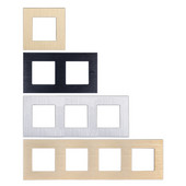 TAWOIA DIY dijelovi Crni Glod Srebrni Luksuzni aluminijski panel za zidnu utičnicu Samo dodirni prekidač Ploča s metalnim okvirom