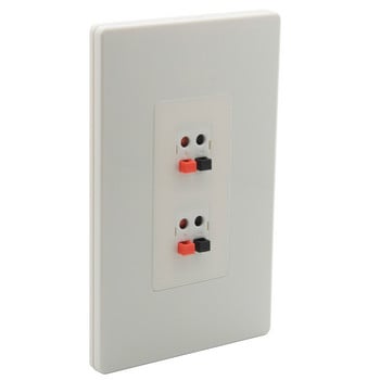 1 Gang No Screw Spring Clip Style 1.0 2.0 3.0 4.0 5.1 6.0 7.1 8.2 9.0 Speaker Wall Plate