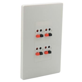 1 Gang No Screw Spring Clip Style 1.0 2.0 3.0 4.0 5.1 6.0 7.1 8.2 9.0 Speaker Wall Plate