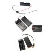 1kom Plastični držač baterije 1x 2x 18650 kućište za baterije Kutija za pohranu s kabelom prekidača 1 2 utora 18650 spremnik za baterije za DIY