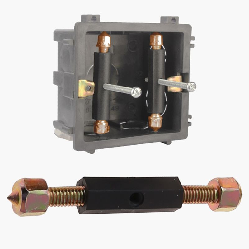 86 tipa sienas slēdža kasete Apakšējā korpusa bojājumu novēršanas instrumenti Regulējama garuma kronšteins Stieņa sviras ligzdas skrūve ar uzgriežņu atslēgu