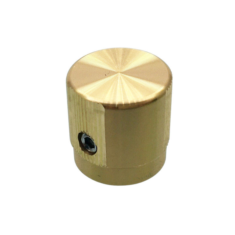 1 tk tipptasemel alumiiniumist nupuga potentsiomeetri nupp 17 * 17 * 6 mm helitugevuslüliti pöördkodeerija nupud hõbedane/must/kuldne