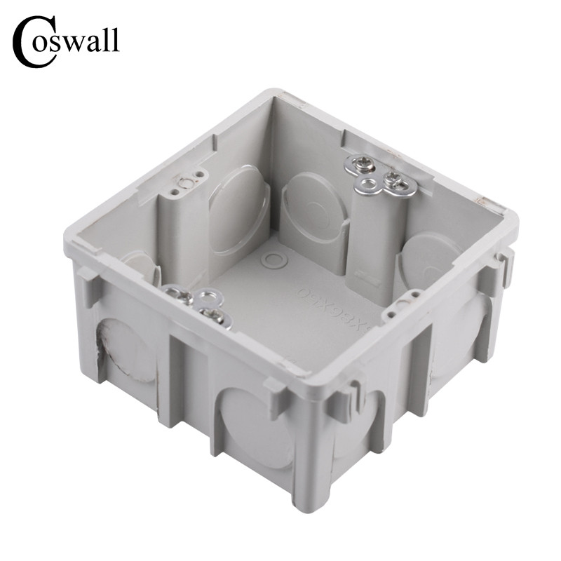 Coswall podesiva okomito/vodoravna ugradnja unutarnja kutija za ugradnju 83mm*83mm*48mm za prekidač i utičnicu tipa 86