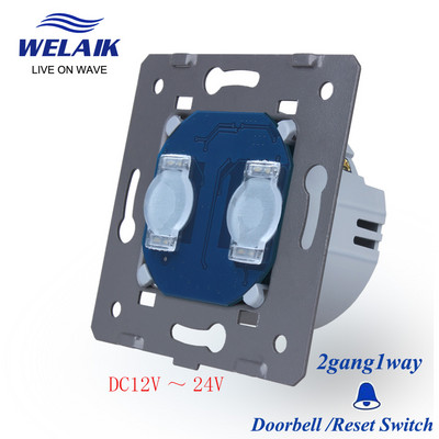 WELAIK EU 220V suhi kontakt za resetiranje zvona na vratima, dijelovi zidnog prekidača na dodir, neovisno opterećenje, 1 grupa, 1 smjer A911-IH