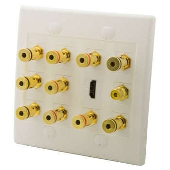 Νέος σχεδιασμός Copper Metal Spring Clip Home Theatre 1.0 2.0 4.0 5.0 5.1 7.1 7.2 8.2 9.0 Speaker Wall Plate