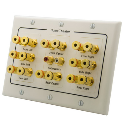 Uue disainiga vasest metallist vedruklambri stiilis kodukinosüsteem 1,0 2,0 4,0 5,0 5,1 7,1 7,2 8,2 9,0 kõlari seinaplaat