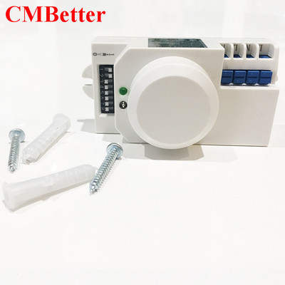 Mikroviļņu sensora slēdzis Sensora korpusa kustības detektors 5,8 GHz regulējams iebūvēts mikroviļņu radara gaismas slēdzis koridora sensoram