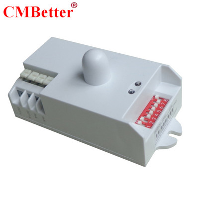 Mikroviļņu sensora slēdzis Sensora korpusa kustības detektors 5,8 GHz regulējams iebūvēts mikroviļņu radara gaismas slēdzis koridora sensoram