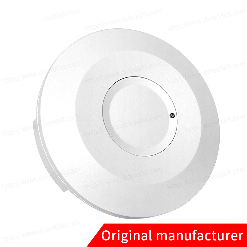 Mikroviļņu sensora slēdzis Sensora korpusa kustības detektors 5,8 GHz regulējams iebūvēts mikroviļņu radara gaismas slēdzis koridora sensoram