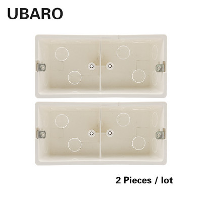 172*80*50mm utičnica skriveno donje kućište PC plastični materijal bijela površina izlaz spojna zidna instalacijska kutija za 172*86mm prekidač