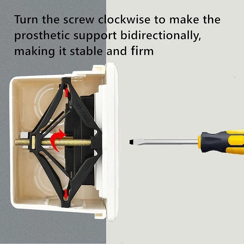 1-20 komada 86 mm Dark Box Vijak za popravak Stare zamjenske kutije s utičnicama Fiksni zid Potporna šipka za popravak kutije Dodaci za električare