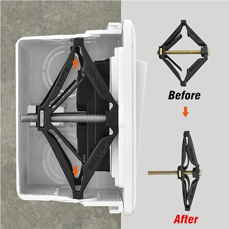 1-20 komada 86 mm Dark Box Vijak za popravak Stare zamjenske kutije s utičnicama Fiksni zid Potporna šipka za popravak kutije Dodaci za električare