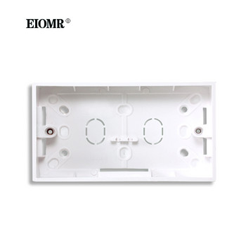 EIOMR Монтирана на стена инсталационна кутия Стенен превключвател за осветление Гнездо 146 мм * 86 мм * 36 мм Разклонителни долни кутии Бяла касета