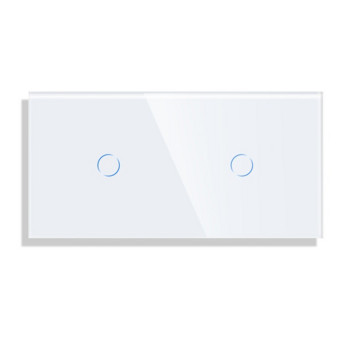 Bingoelec Switch Glass Panel Only 158mm 2/4/6Gang Pearl White Black Gloden For Wall Switch Function Part DIY with Metal Frame