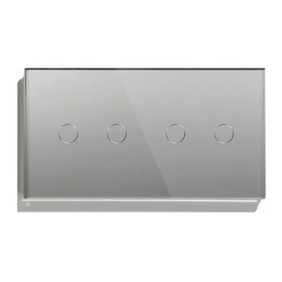 Bingoelec Switch Stikla Panelis Tikai 158mm 2/4/6Gang Pearl White Black Gloden Sienas slēdža funkcijas daļai DIY ar metāla rāmi