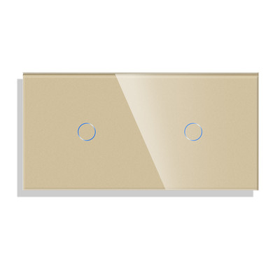 Bingoelec Switch Stikla Panelis Tikai 158mm 2/4/6Gang Pearl White Black Gloden Sienas slēdža funkcijas daļai DIY ar metāla rāmi