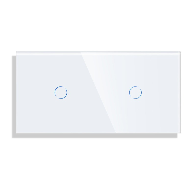 Bingoelec Switch Stikla Panelis Tikai 158mm 2/4/6Gang Pearl White Black Gloden Sienas slēdža funkcijas daļai DIY ar metāla rāmi