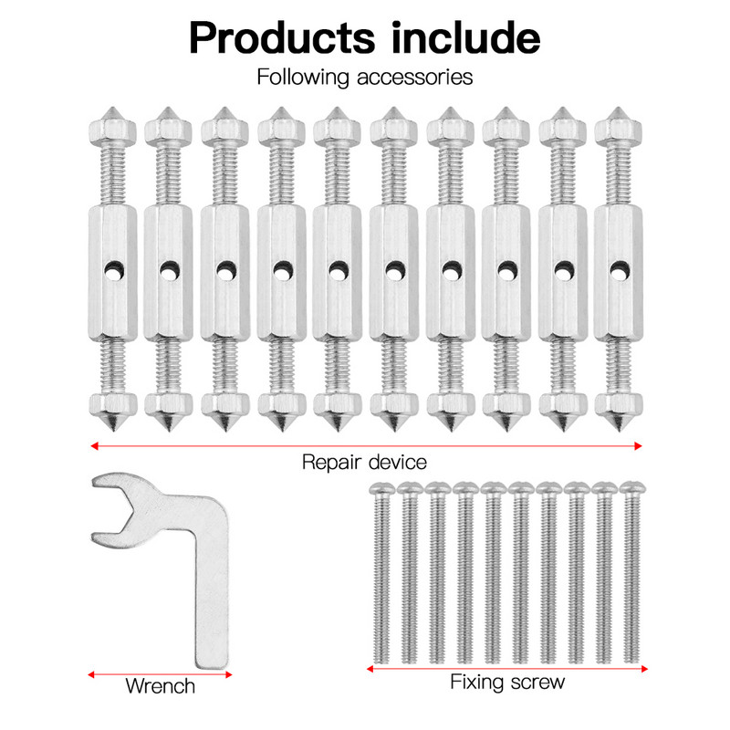 10 kom. 86 tip zidnog prekidača kazeta donjeg kućišta Alati za popravak oštećenja Nosač podesive duljine Poluga Utičnica Vijak