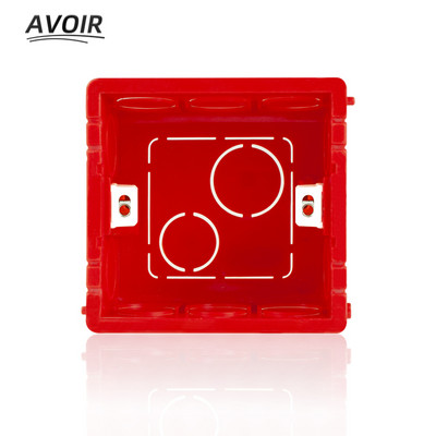 Εγκατάσταση Avoir Junction Box Dark Box Πρίζα τοίχου Switch Box 86 Τύπος 40mm Βαθύ Πίσω Κουτί Λευκό Κόκκινο Μπλε Πλαστικό Κουτί καλωδίωσης