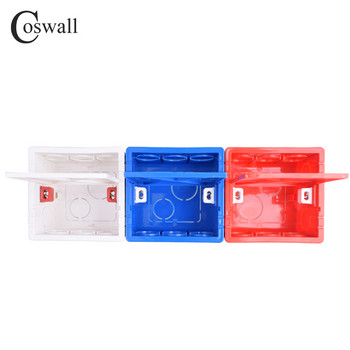 Coswall 86 тип вътрешна монтажна кутия със стенен празен панел, щора, прахоустойчива разлика между слаб и силен ток