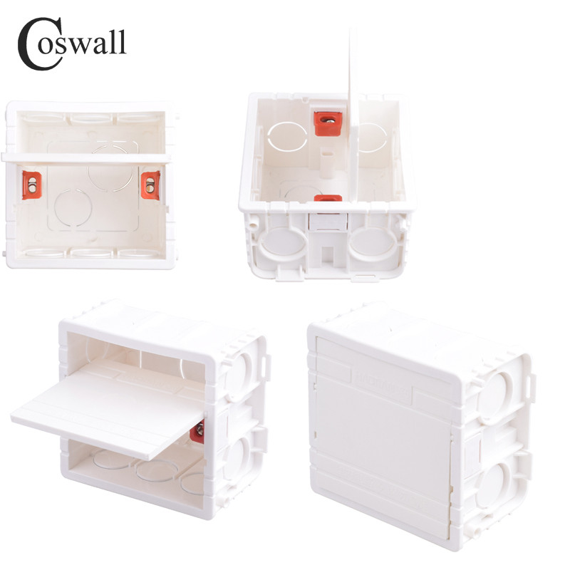 Kutija za unutarnju ugradnju tipa Coswall 86 sa slijepim poklopcem za zidnu ploču otporan na prašinu Razlikuje slabu i jaku struju