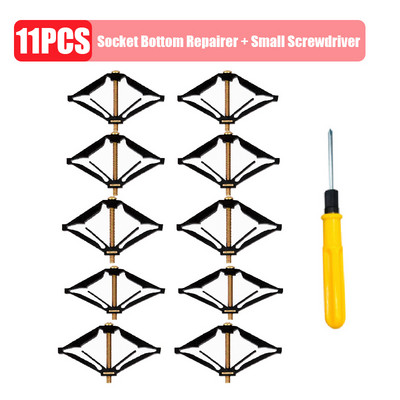 10 tk kassetiparandaja tume kast 86 mm tume kasti seinapistiku ühenduslüliti põhja karbi tugi Fikseeritud varda elektritarvikud