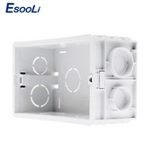 Esooli kutija za zidnu montažu, unutarnja kazeta, bijela stražnja kutija 137*83*56 mm za 146 mm*86 mm, standardni prekidač osjetljiv na dodir i USB utičnicu