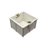 Balta plastmasa, biezāki materiāli 81 mm * 81 mm mājas termostata turētāja Nation standarta iekšējā montāžas kaste 86 mm sienas gaismas slēdzim